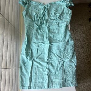 Light Blue Off-Shoulder Dress